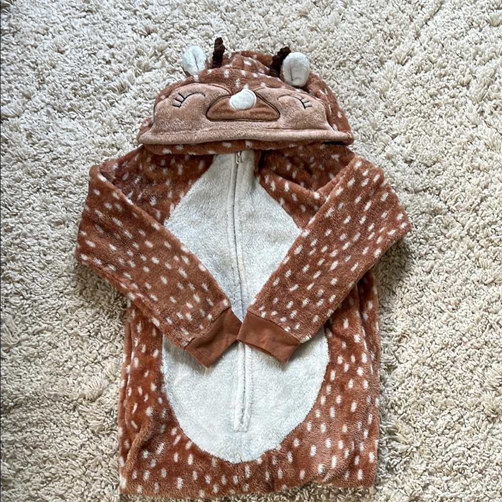 Cozy Brown and White Kids Pajamas